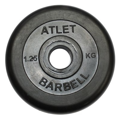 Диск обрезиненный 1,25 кг Barbell Atlet D-26 мм 22204
